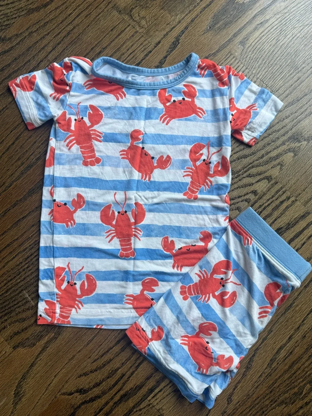 Little Sleepies Crustacean Crew Short Sleeve and Short Pajama Set